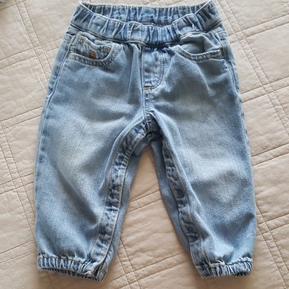 GAP Light Blue Kids Denim Jogger Jeans